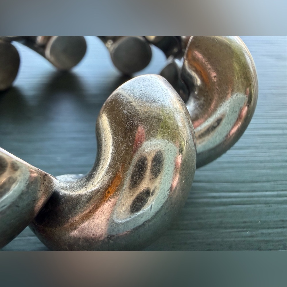 Giles and Brother Silver Macaroni Bracelet - Picture 2 of 6